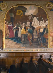 Kejsar Fredrik II tillät de germanska riddarna att invadera Preussen 1236, 1903